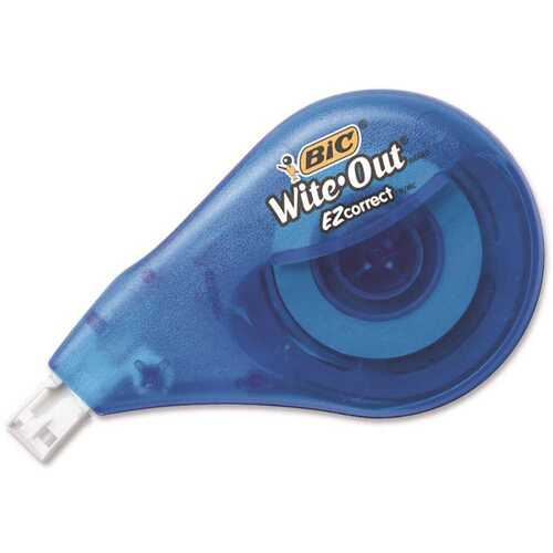 BIC WOTAPP11-WHI-XCP6 Correction Tape Wite-Out White 1 oz White - pack of 6