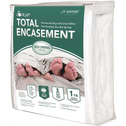 Lock-Up Twin Total Box Spring Encasement for Bed Bug Protection
