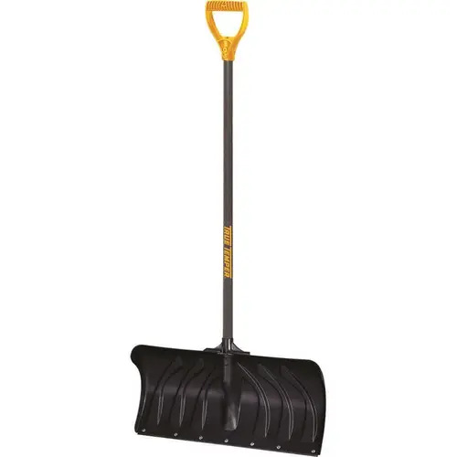 Snow Pusher 24" W X 54.75" L Poly Black/Gray/Yellow - pack of 6