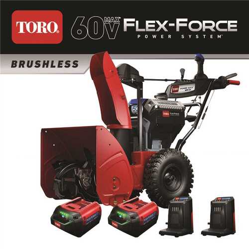 Toro 39926 Snow Blower Power Max 26" Two stage 60 V Battery Kit (Battery & Charger)