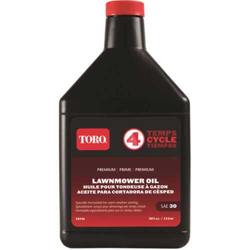 Toro 38916A-XCP12 Engine Oil SAE 30 4-Cycle Lawn Mower 18 oz - pack of 12