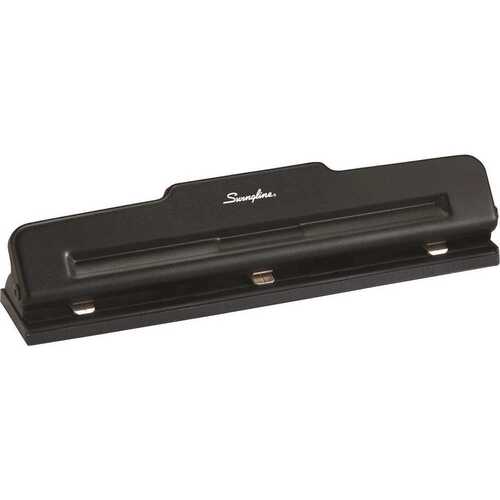 Swingline A7074015K Paper Punch Light-Duty 10 Sheet Capacity 2 or 3 Hole Black Black