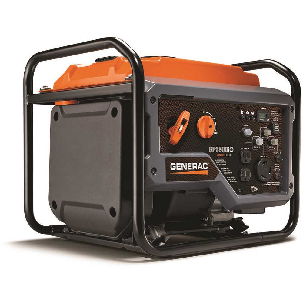 Generac 7128 Generator GP Series 3500 W 120 V Gasoline Inverter Black/Orange