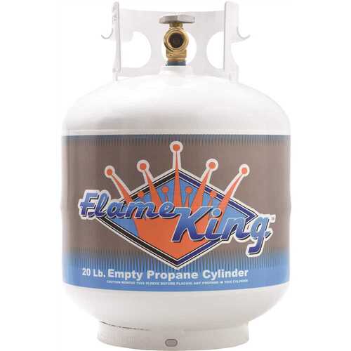 Flame King YSN201 20 lbs. Empty Propane Cylinder with Overflow Protection Device