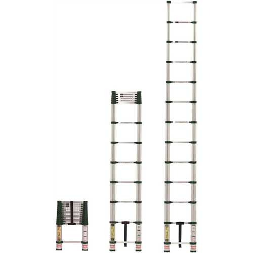 Home Series Telescoping Aluminum Ladder, 300-Lb. Duty Rating, 2.5 to 12.5-Ft.