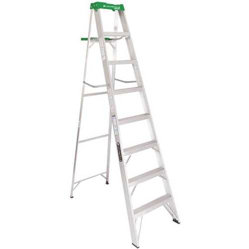 Louisville AS4008 AS4000 Series Step Ladder, 7Step, 225 lb, Type II