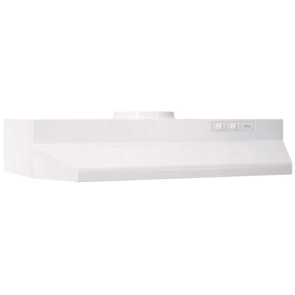 Broan-NuTone 423001 42000 Series 30 in. 230 Max Blower CFM Under-Cabinet Range Hood with Light in White