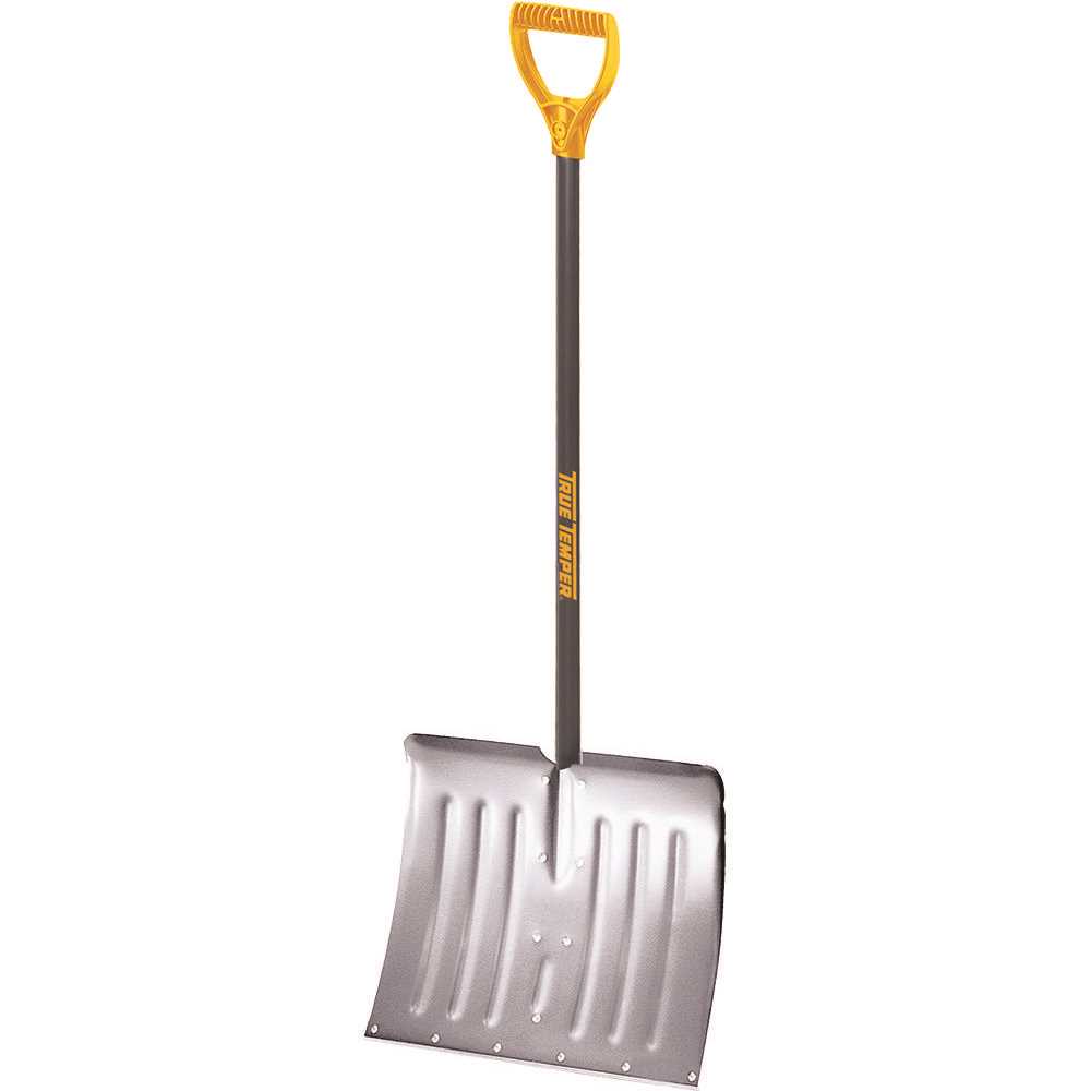 True Temper 1641000 38.3 in. Steel Handle Aluminum Blade Snow Shovel