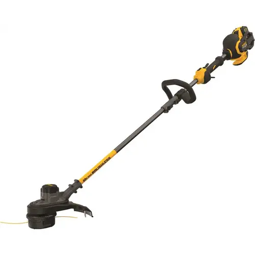 FLEXVOLT DCST970X1 String Trimmer, 3 Ah, 60 V Battery, Lithium-Ion Battery, 0.08 in Dia Line, 52 in L Shaft