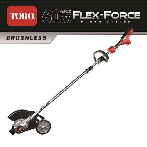 TORO CO M/R BLWR/TRMMR 51833T 8 in. 60V Max Lithium Ion Cordless Electric Lawn Edger - Battery and Charger Not Included