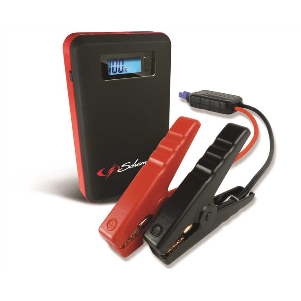 Schumacher SL1314 Jump Starter/Power Pack, 12 VDC, 600 A, Lithium-Ion Battery