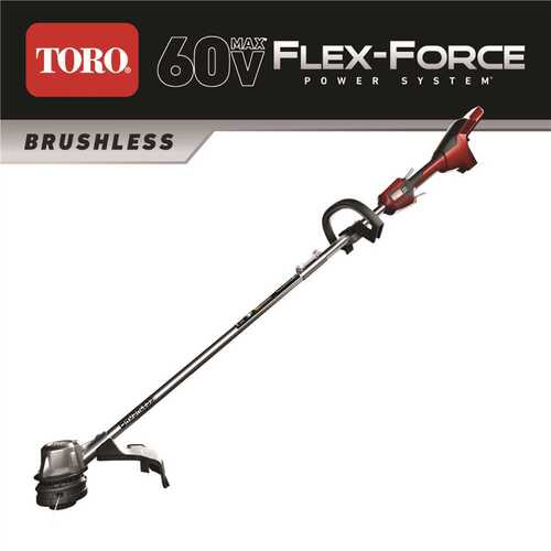TORO CO M/R BLWR/TRMMR 51830T 60V Max Lithium-Ion Brushless Cordless 14 in./16 in. String Trimmer - Battery and Charger Not Included