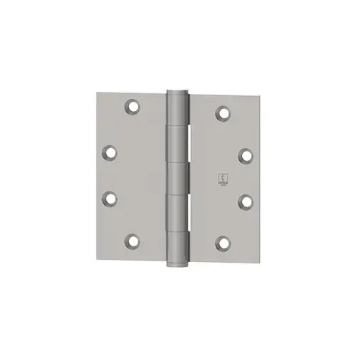 Box of Three 1279 3-1/2" x 5" Wide Throw Square Corner Full Mortise Standard Weight Plain Bearing Hinge  Bright Brass Finish