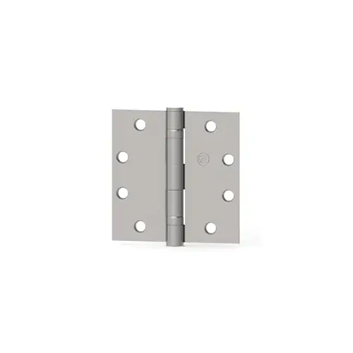 ECBB 4-1/2" x 4-1/2" Full Mortise Standard Weight Ball Bearing Square Corner Hinge Bright Brass Finish