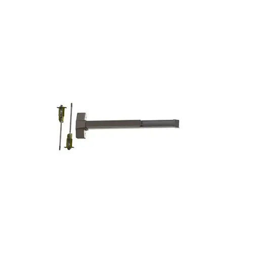 4501 3' x 7' Fire Rated Exit Only Concealed Vertical Rod Exit Device Oil Rubbed Bronze Finish