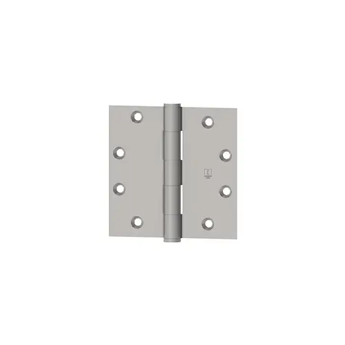 1191 Full Mortise Plain Bearing Hinge, Standard Weight, 4-1/2" x 4", Brass, 5 Knuckle, Satin Chrome - pack of 3