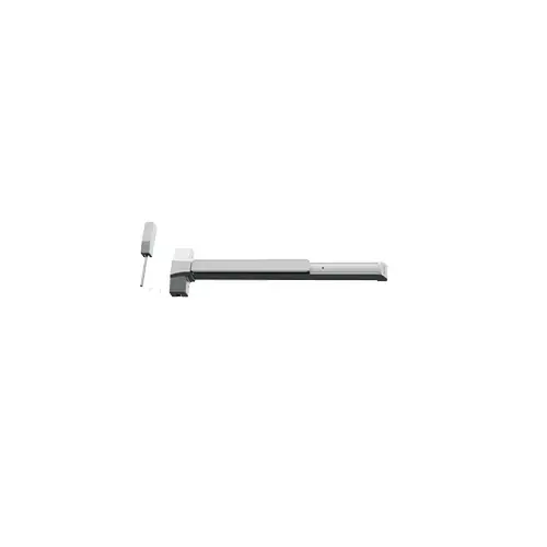 4501 3' x 7' Exit Only Surface Vertical Rod Less Bottom Rod Exit Device Satin Chrome Finish