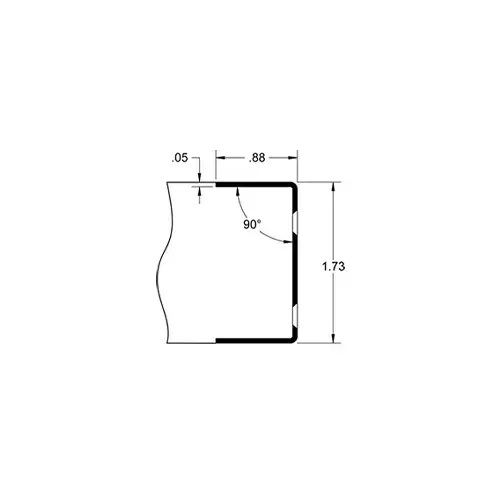 180M 34" US32D Satin Stainless Steel