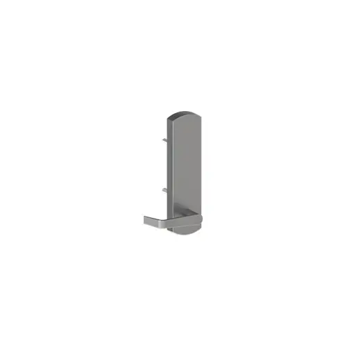 45DT Dummy Trim Outside Exit Device Trim with August Lever Satin Chrome Finish