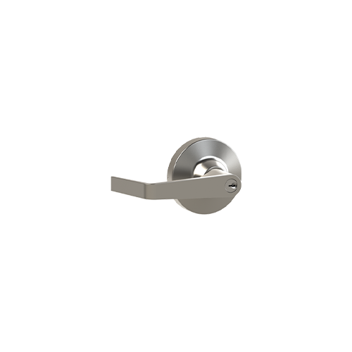 47KE Keyed Entry Outside Exit Device Trim with Archer Lever with Small Format Interchangeable Core Aluminum Finish