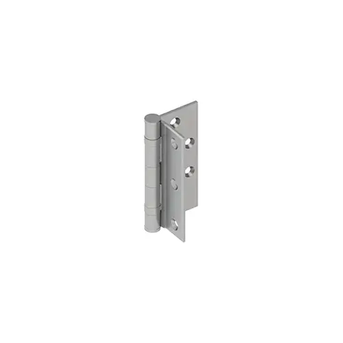 BB1109 Half Mortise Ball Bearing Hinge, Standard Weight, 5", Brass, 5 Knuckle, Satin Chrome - pack of 3