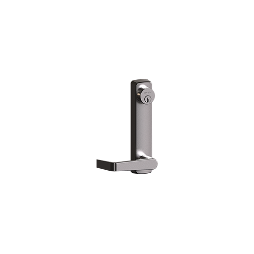 46CE Cylinder Escutcheon Outside Exit Device Trim with Withnell Lever Satin Chrome Finish