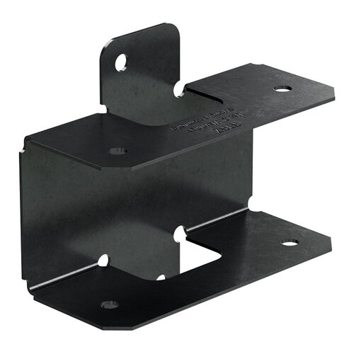 Simpson Strong-Tie APRTR Rigid Tie Outdoor Accents Decorative Rail Connector, 2-7/8 in L, 3 in W, 20 ga Gauge, Steel Black