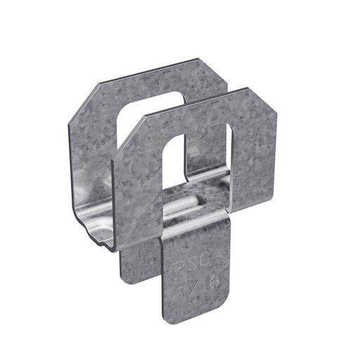 Simpson Strong-Tie PSCA 7/16 Panel Sheathing Clip, 20 ga Thick Material, Steel, Galvanized - pack of 250