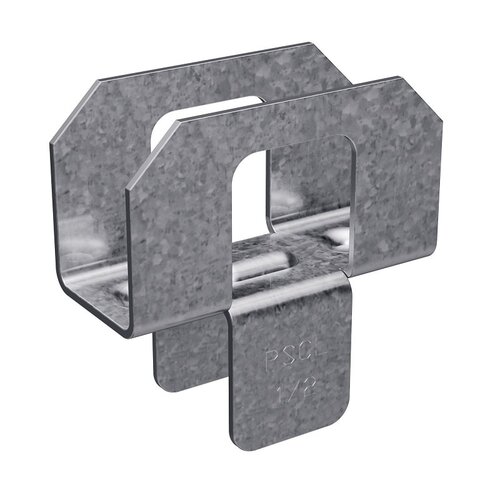 Panel Sheathing Clip, 20 ga Thick Material, Steel, Zinc Galvanized - pack of 250