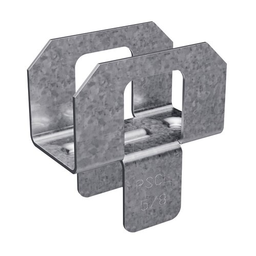 Panel Sheathing Clip, 20 ga Thick Material, Steel, Galvanized - pack of 250