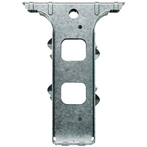 PF Post Frame Hanger, 5-3/8 in H, 1-1/4 in D, 1-9/16 in W, 2 x 6 in, Steel Galvanized/Zinc