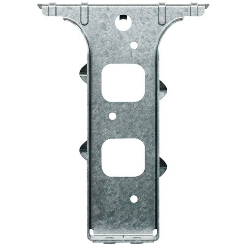 PF Post Frame Hanger, 5-3/8 in H, 1-1/4 in D, 1-9/16 in W, 2 x 6 in, Steel Galvanized/Zinc