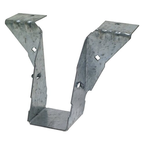 PF Post Frame Hanger, 5-3/8 in H, 1-1/2 in D, 1-9/16 in W, 2 x 4 in, Steel, ZMAX - pack of 50