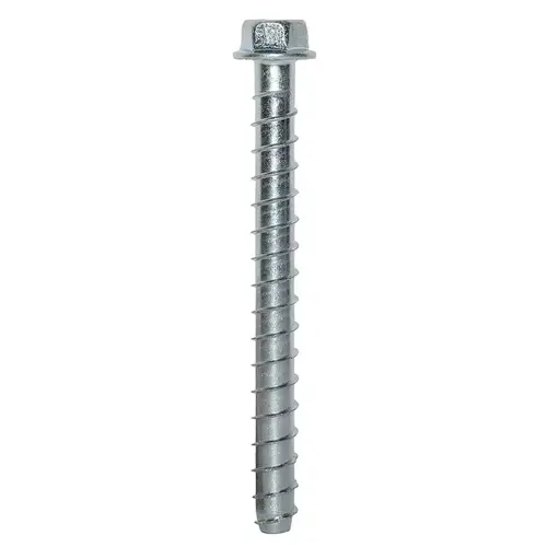 Titen HD Heavy-Duty Screw Anchor, 1/2 in Dia, 5 in L, Carbon Steel, Zinc - pack of 15