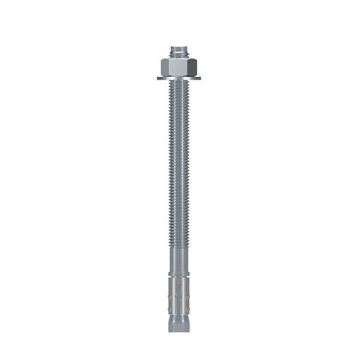 Strong-Bolt 2 Wedge Anchor, 5/8 in Dia, 8-1/2 in L, Carbon Steel, Zinc - pack of 10