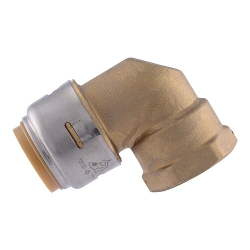 Adapter Elbow, 3/4 in PTC x 3/4 in FNPT, Brass, 200 psi Pressure