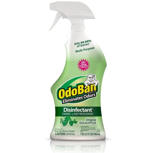 OdoBan 910061-Q6 Disinfectant Laundry & Air Freshener Eucalyptus Scent 24 oz