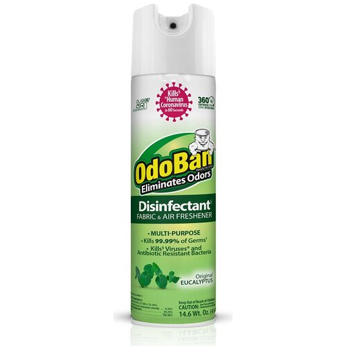 CLEAN CONTROL CORPORATION 910001-14A6 Fabric/Air Freshener Disinfectant, Eucalyptus, 14-oz.