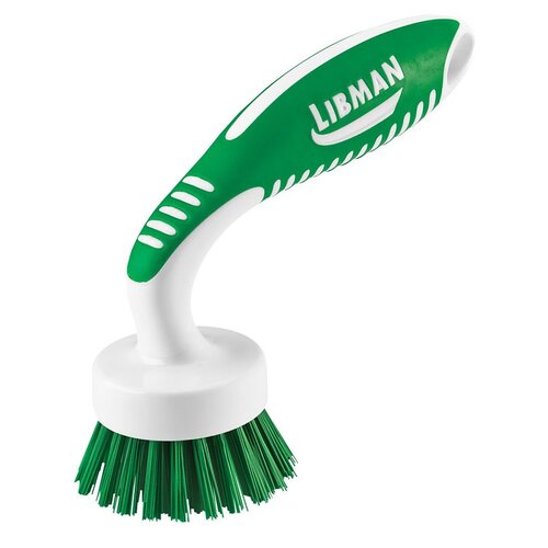 Kitchen Brush, 13/16 in L Trim, 2 in W Brush, PET Bristle, 6-3/4 in L, Green/White