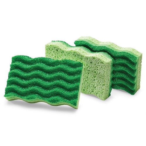 Libman 1076 Scrubber Sponge Medium Duty For All Purpose 4.5" L Green