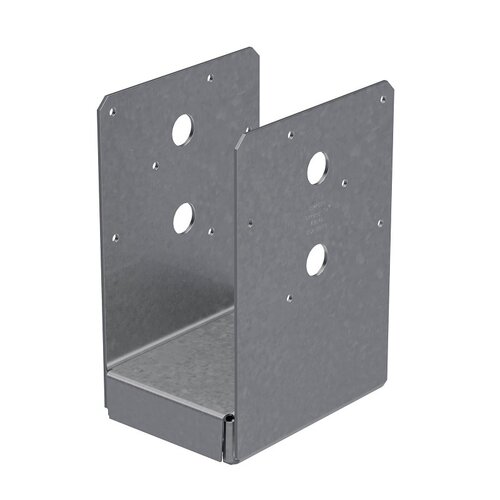 Standoff Post Base, Galvanized Steel, Adjustable, For 4 x 6-In. Post