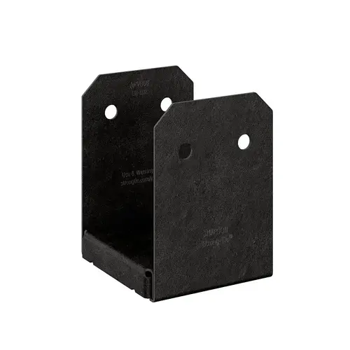 Adjustable Post Base APVB 6" H X 5.5" W 16 Ga. Steel Black