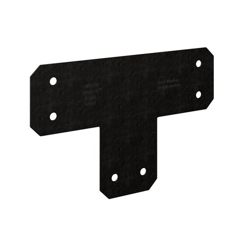 T Strap Avant 10.5" H X 5" W 12 Ga. Steel Galvanization with Black Powder Coat - pack of 8