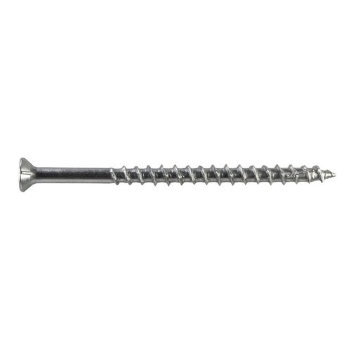 Exterior Wood Screw No. 10 S X 3" L Lobe Stainless Steel Stainless Steel