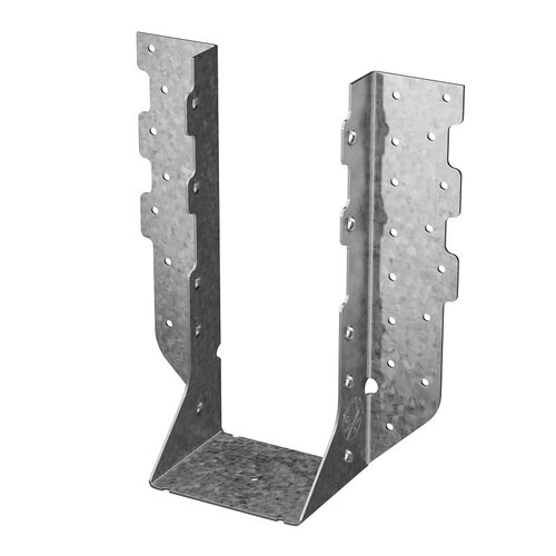 HHUS Hanger, 9 in H, 3 in D, 3-5/8 in W, 4 x 10 in, Steel, Galvanized, Face Mounting