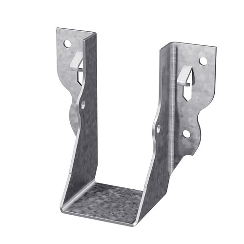 LU Joist Hanger, 3-1/8 in H, 1-1/2 in D, 1-9/16 in W, 2 x 4 in, Steel, Galvanized/Zinc