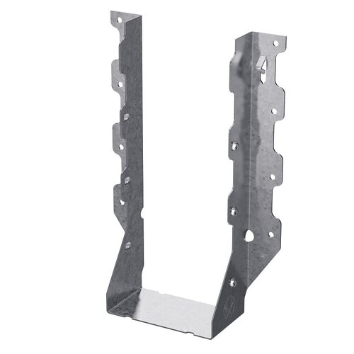 LUS Joist Hanger, 8-3/4 in H, 2 in D, 3-9/16 in W, Steel, Galvanized/Zinc, Face Mounting