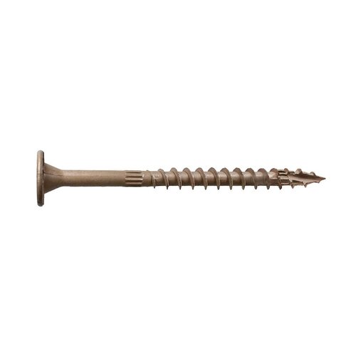 Structural Screws No. 5 X 4" L Star Low Profile Head 12.3 lb Double-Barrier Coating