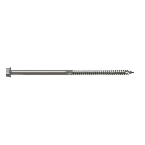 Strong-Drive SDS Connector Screw, 6 in L, Serrated Thread, Hex Head, Hex Drive - pack of 10