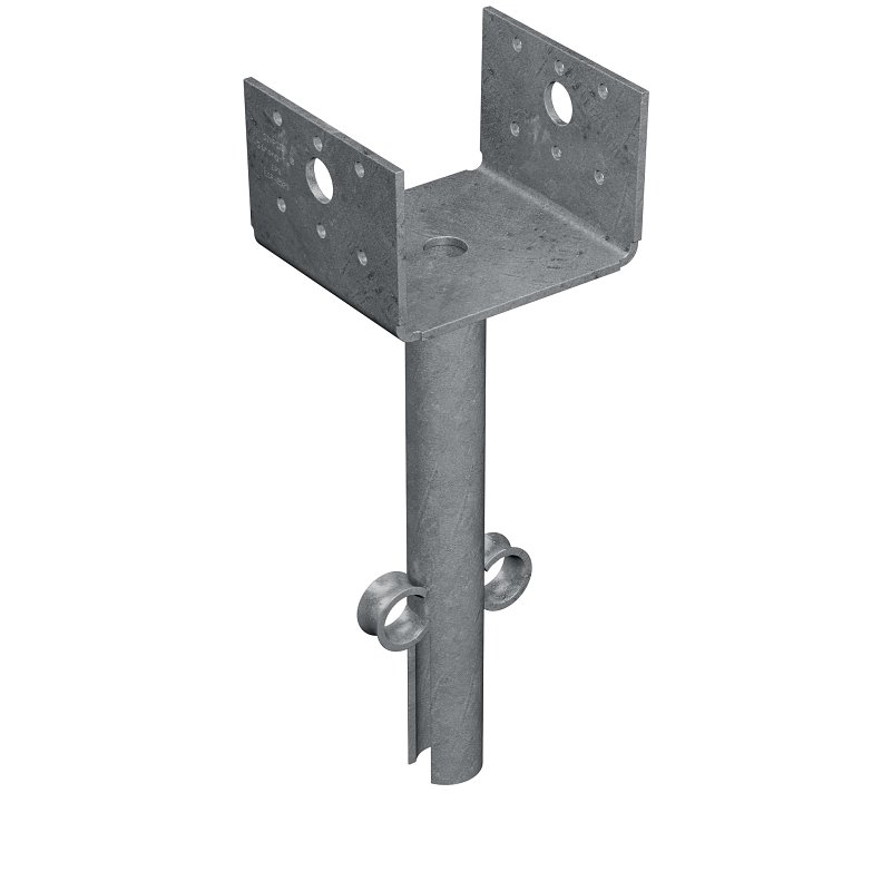 Simpson Strong-Tie EPB44 EPB Elevated Post Base, 4 x 4 in Post, 12 ga Gauge, Steel, Gray